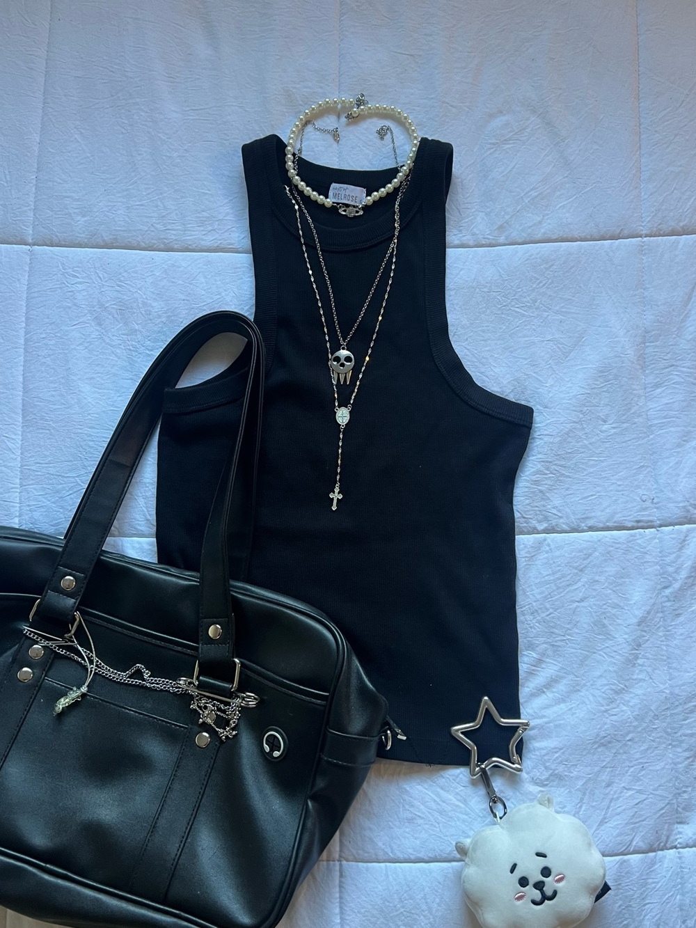 West of Melrose Black Tank Top (SOLD)